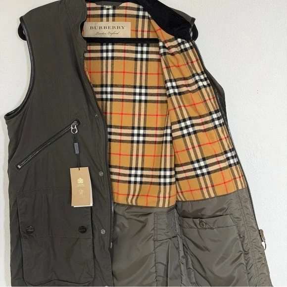 Burberry Men's Olive Green Vest - Picture 4 of 14